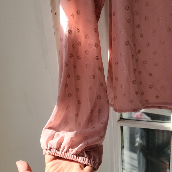 Pink Ruffled Women's Top - Picture 3 of 4